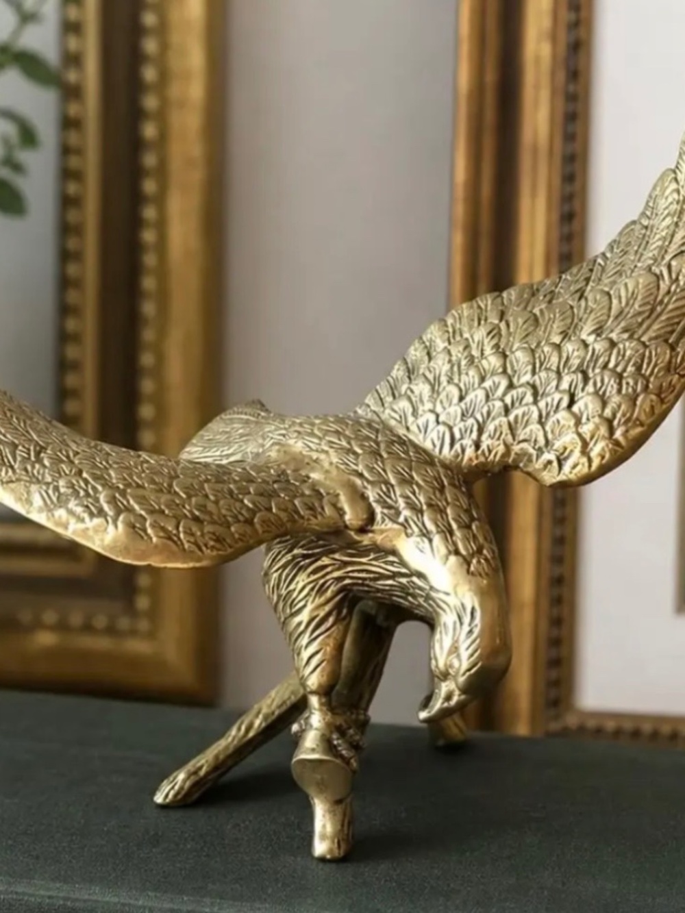 Vintage eagle statue, solid brass 🦅